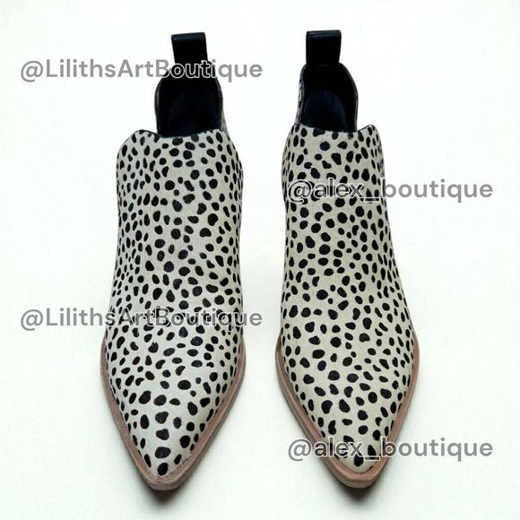 Dolce Vita Cheetah Print Block Heel Chelsea Women's Ankle Booties(F033)-Size 7 - Picture 4 of 11